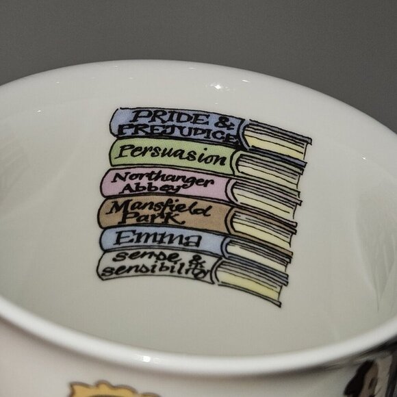 Jane Austen Book Characters Mug Coffee Cup Alison Gardiner Fine Bone China Darcy - Picture 11 of 13